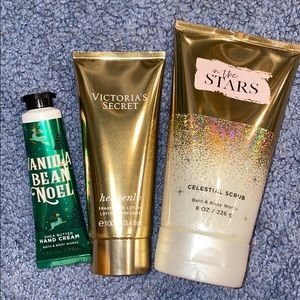 Bath & Body works scrub & hand cream & VS lotion